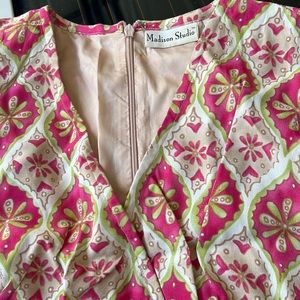 Maxi silk lined dress